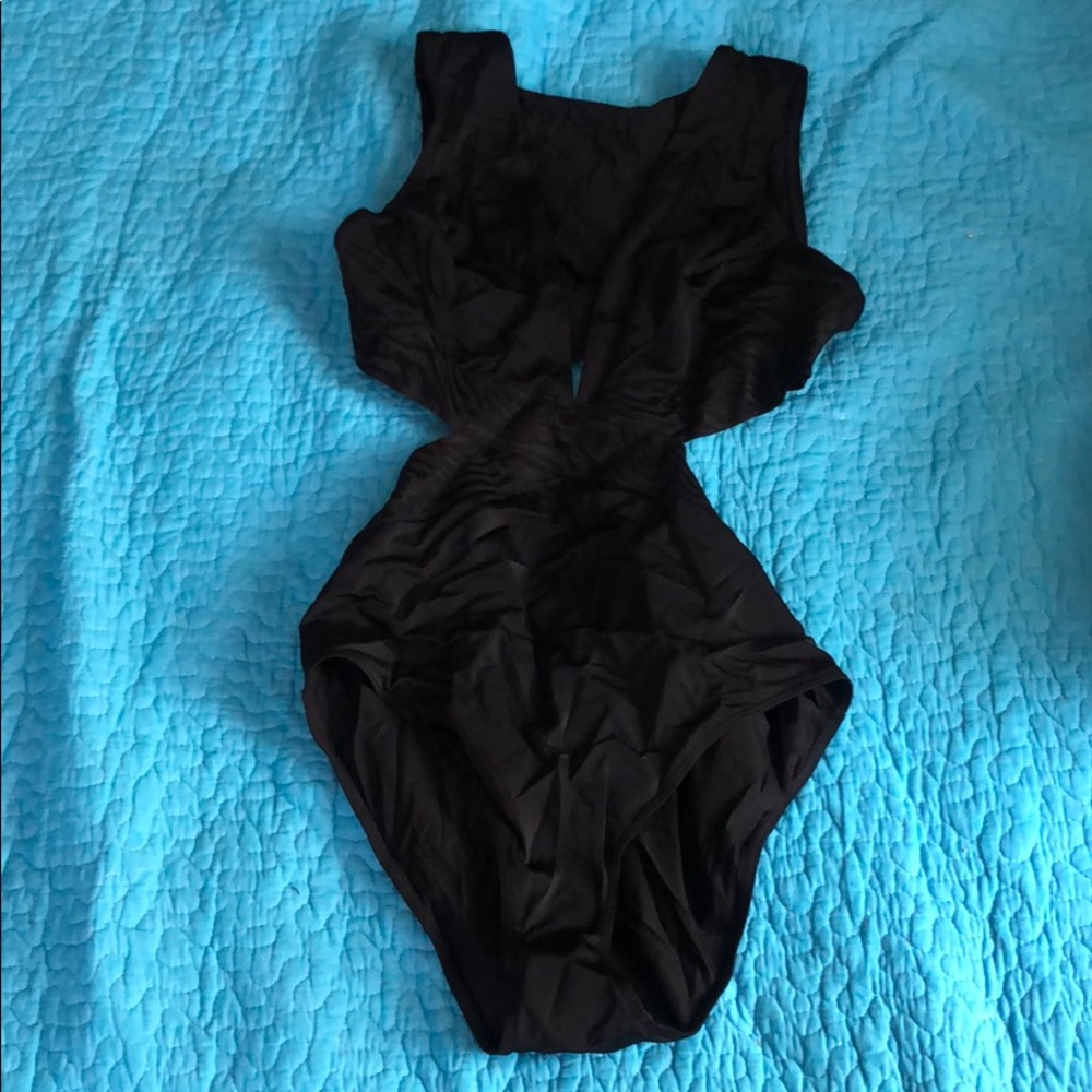 NEW Black cross bathing suit